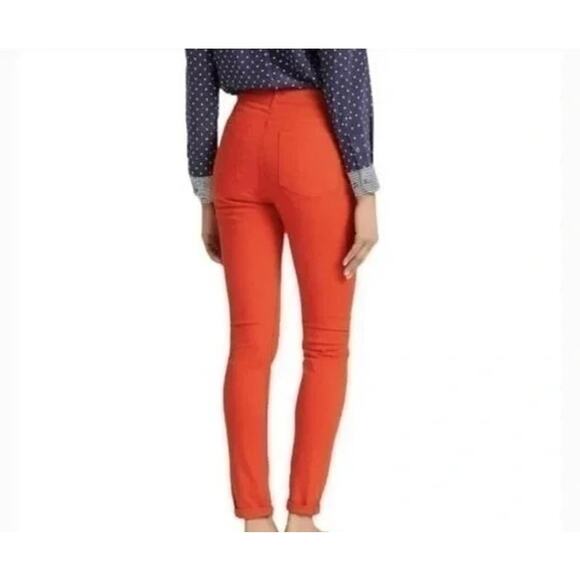 Boden The Soho Skinny Ankle Mid Rise Stretch Denim Jeans Pockets 8 P Red #4126 - Picture 4 of 15